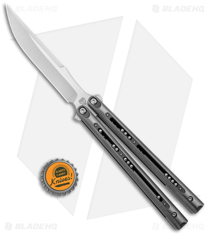 Biegler Bladeworks Custom Balisong Corsair FreeBalls Titanium (4.3" Satin)