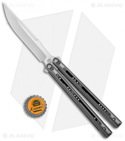 Biegler Bladeworks Custom Balisong Corsair FreeBalls Titanium (4.3" Satin)
