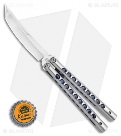 Biegler Bladeworks Custom Kuma Gen4 Balisong Handground 9 Hole Ano. (4" SW)
