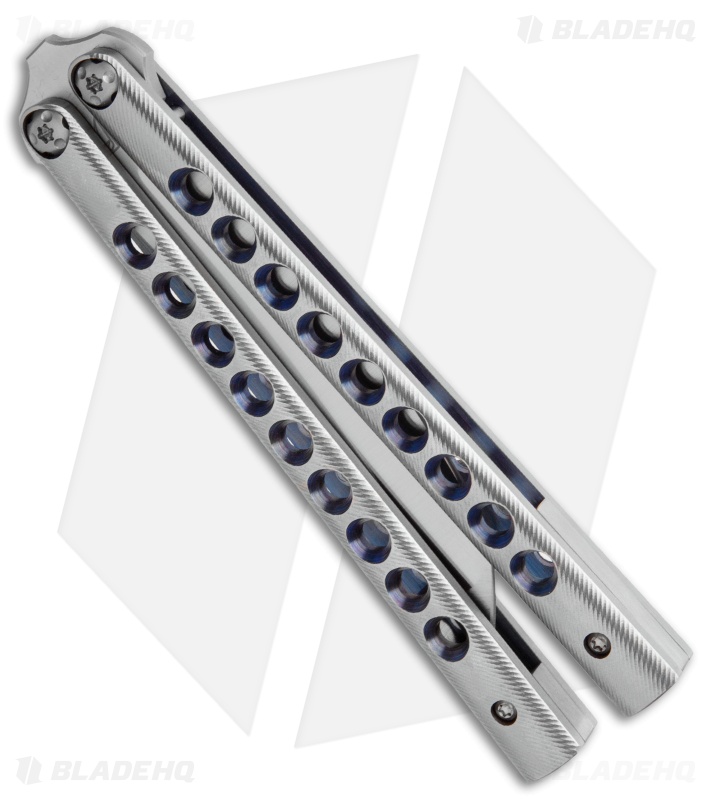 Biegler Bladeworks Custom Kuma Gen4 Balisong Handground 9 Hole Ano. (4" SW)