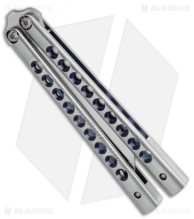 Biegler Bladeworks Custom Kuma Gen4 Balisong Handground 9 Hole Ano. (4" SW)