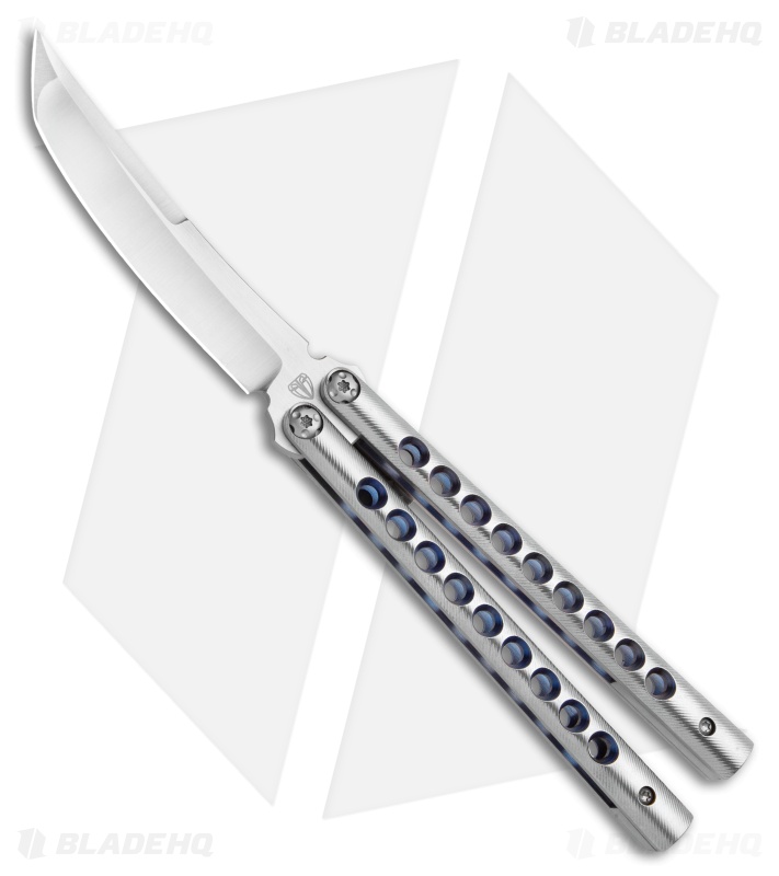 Biegler Bladeworks Custom Kuma Gen4 Balisong Handground 9 Hole Ano. (4" SW)