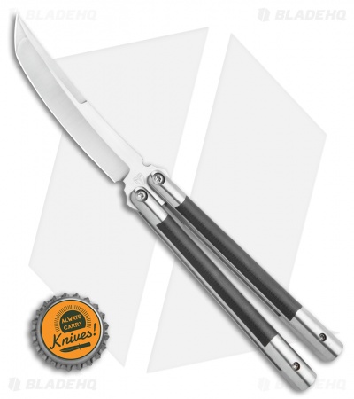 Biegler Bladeworks Custom Kuma Gen4 Balisong Hand Ground G-10/Titanium (4" SW)