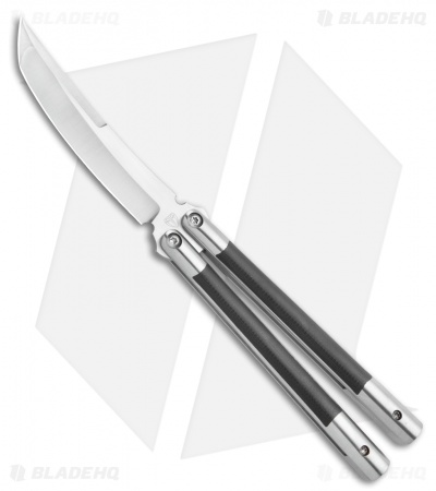 Biegler Bladeworks Custom Kuma Gen4 Balisong Hand Ground G-10/Titanium (4" SW)