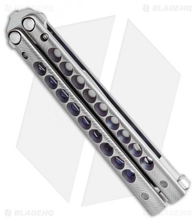 Biegler Bladeworks Custom Rockstyle  Gen3 Balisong Ti. 9 Hole Black Ano.