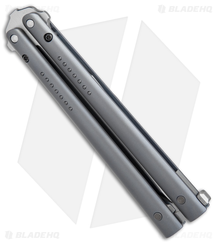 Biegler Bladeworks Custom Rockstyle Titanium Balisong (4.4" Satin)