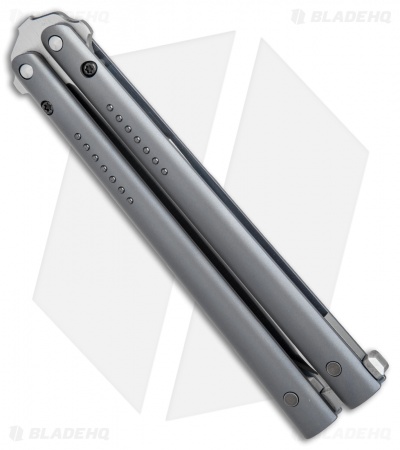 Biegler Bladeworks Custom Rockstyle Titanium Balisong (4.4" Satin)