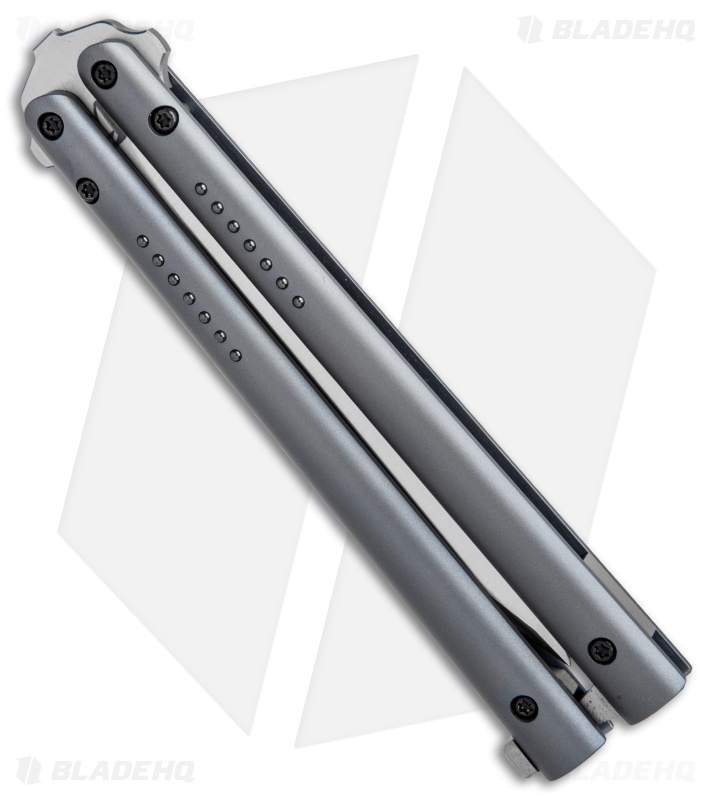 Biegler Bladeworks Custom Rockstyle Titanium Balisong (4.4" Satin)