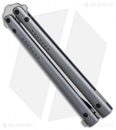 Biegler Bladeworks Custom Rockstyle Titanium Balisong (4.4" Satin)