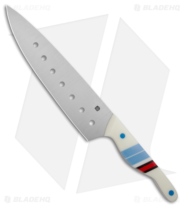 Blue Collar Blades Outlaw Chef Knife Segment Resin (8" Satin AEB-L)