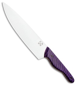 Blue Collar Blades Mule Chef Knife Blue/Purple G-Carta (8" Satin)