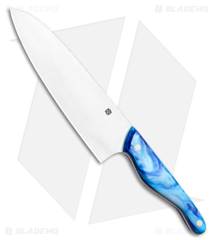Blue Collar Blades Mule Chef Knife Blue Shok (7" Satin)
