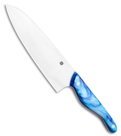 Blue Collar Blades Mule Chef Knife Blue Shok (7" Satin)