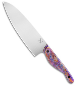 Blue Collar Blades Mule Chef Knife BWP Ti Dreams Resin Handle (7" Satin)