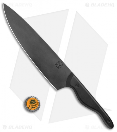 Blue Collar Blades Mule Chef Knife All Black Aluminum w/ Teflon Coat (8" Black)