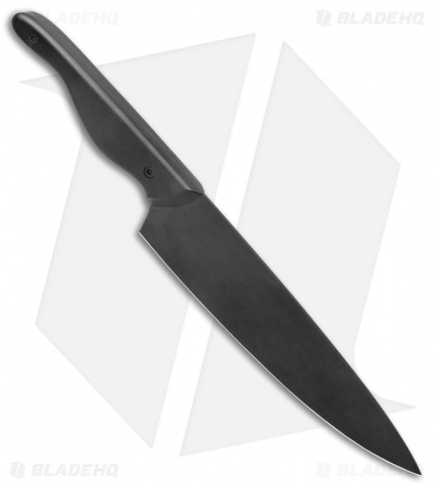 Blue Collar Blades Mule Chef Knife All Black Aluminum w/ Teflon Coat (8" Black)