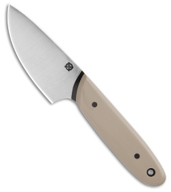 Blue Collar Blades Samson EDC Knife w/ Tan & Black G-10 (3" Satin)