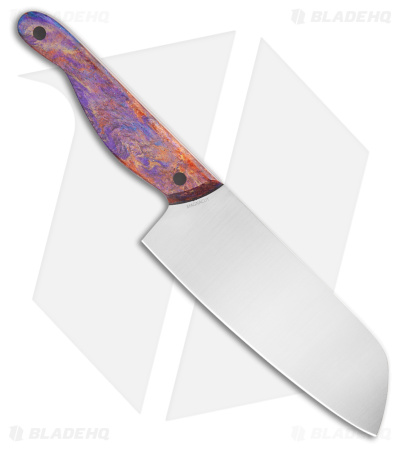 Blue Collar Blades Slick Six Santoku Knife BWP Ti Dreams Resin Handle (6" Satin)