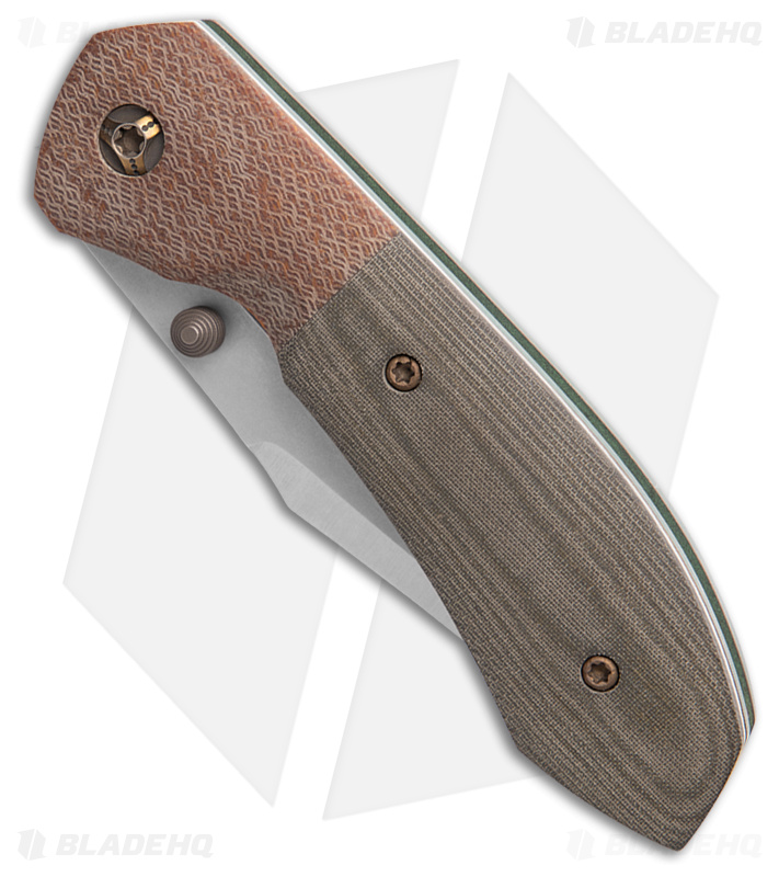Boatright Bladeworks Custom Cove Frame Lock Knife Micarta/Titanium (3.3" Satin)