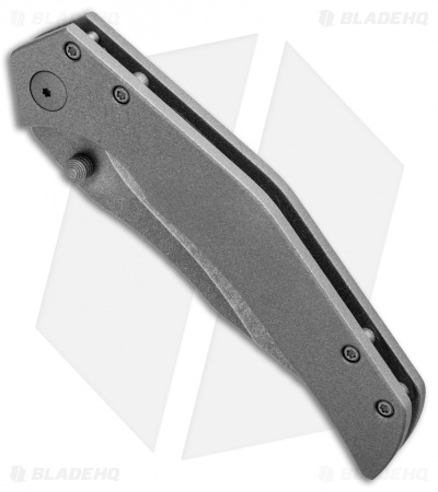 Gavko Custom Thrasher Frame Lock Knife Gray Ti (4" Stonewash)   