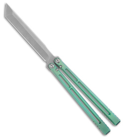 Henninger Designs Telesto Balisong Knife Titanium - Green | 193351