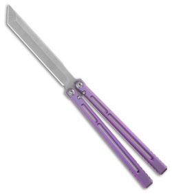 Henninger Designs Telesto Balisong Knife Titanium - Purple | 193349