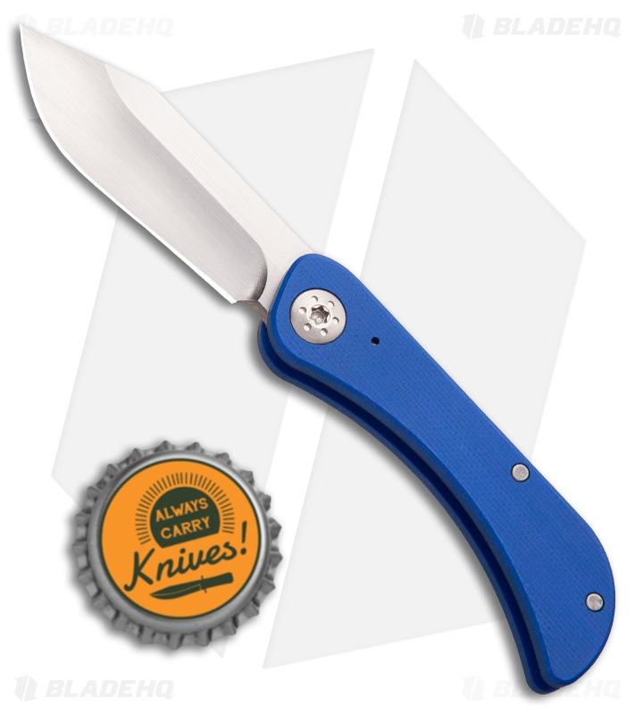 Luma Blades Bowslip  Slip Joint Knife Blue G-10 (2.5" Satin)