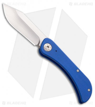 Luma Blades Bowslip  Slip Joint Knife Blue G-10 (2.5" Satin)