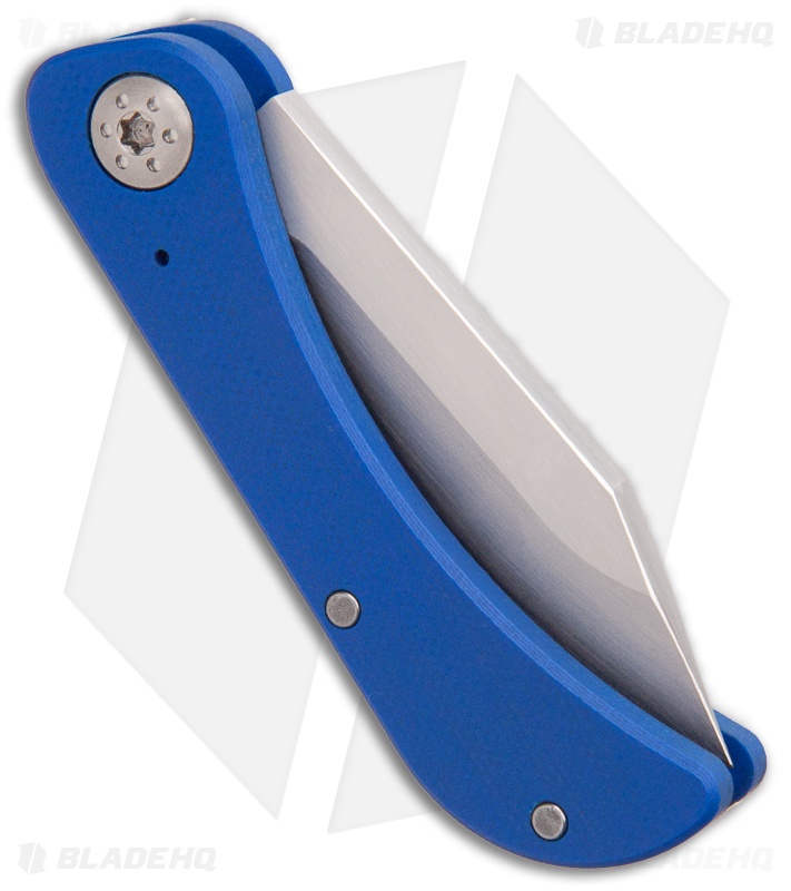 Luma Blades Bowslip  Slip Joint Knife Blue G-10 (2.5" Satin)