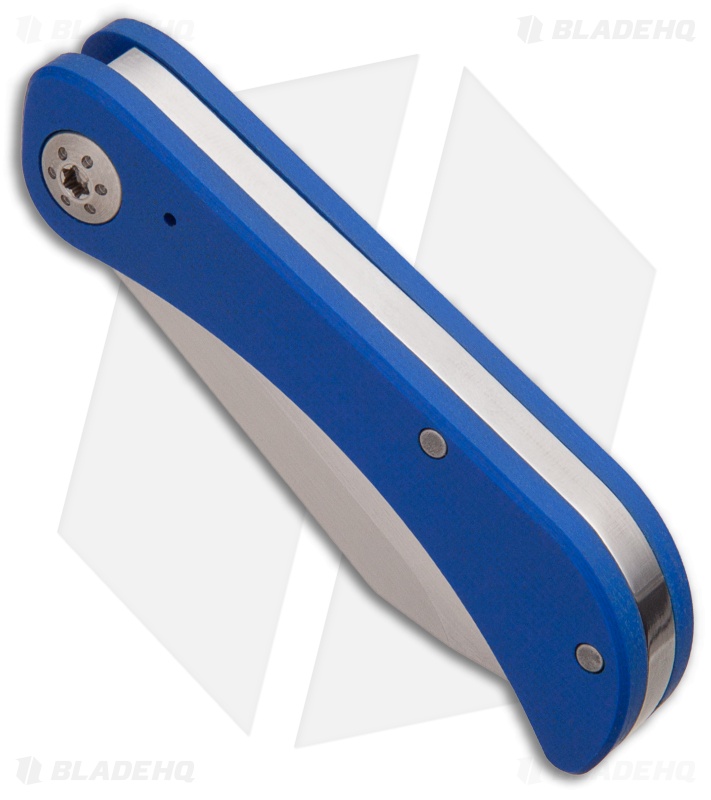 Luma Blades Bowslip  Slip Joint Knife Blue G-10 (2.5" Satin)