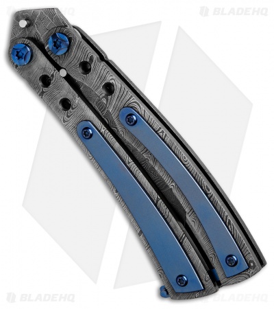 Patrick Famin Custom Lambo 16 Butterfly Knife Damascus (3" Damascus) 