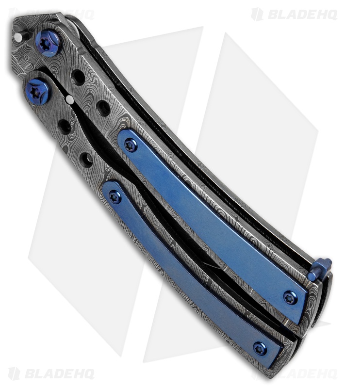 Patrick Famin Custom Lambo 16 Butterfly Knife Damascus (3" Damascus) 
