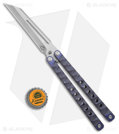 Scorpion 6 AEB-L B-2B Butterfly Knife Purple Ti - Blade HQ