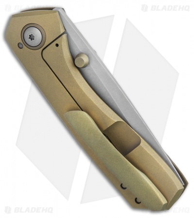 TuffKnives Geoff Blauvelt Custom Mini Continuum Green G-10 (3" Stonewash)