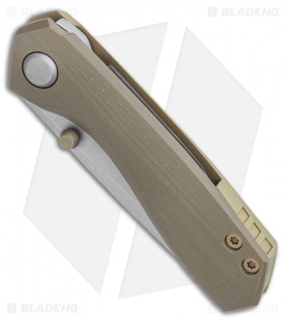 TuffKnives Geoff Blauvelt Custom Mini Continuum Green G-10 (3" Stonewash)