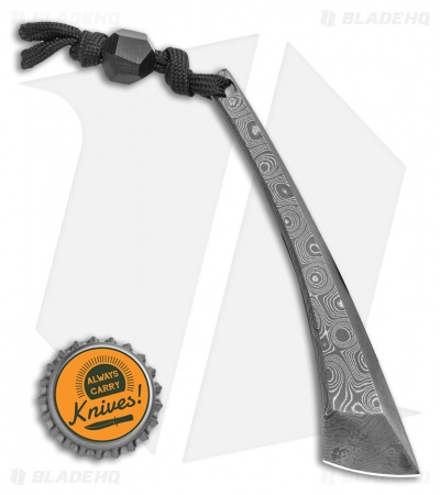 TuffKnives Geoff Blauvelt Custom 4" Kiridashi Knife Nichols Damascus 