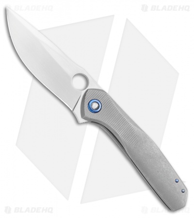  TuffKnives Geoff Blauvelt Custom Prospect Horizon Knife Titanium (3.5" Nitro-V)