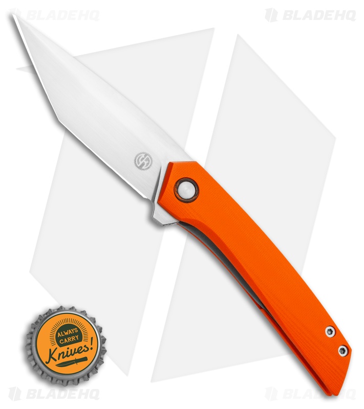 TuffKnives Geoff Blauvelt Custom Prospect Tonto Liner Lock Org G-10 (3.5" Satin)