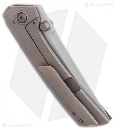  TuffKnives Geoff Blauvelt Custom Prospect-V Knife Green G-10 (3.5" Darkwash)