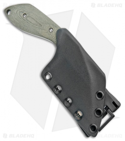 Aaron Frederick/Trash Panda Knives F-Off Fixed Blade OD Green Micarta (3.1" SW)