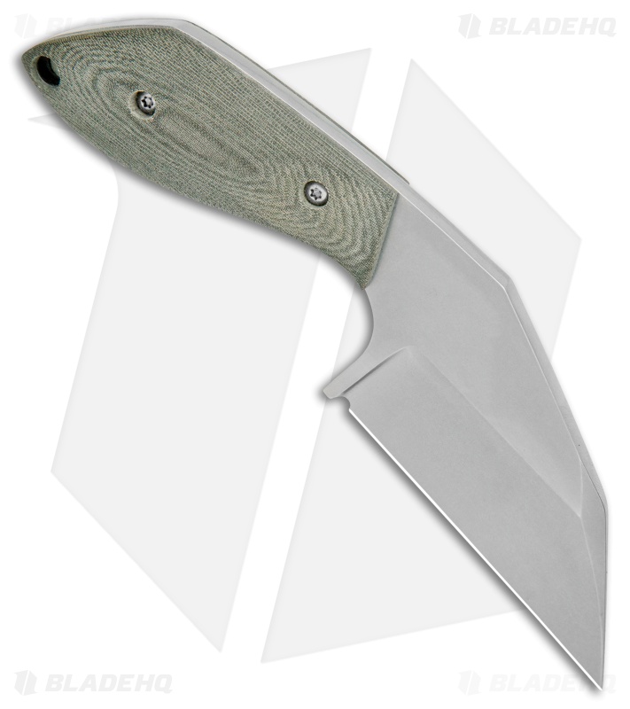 Aaron Frederick/Trash Panda Knives F-Off Fixed Blade OD Green Micarta (3.1" SW)