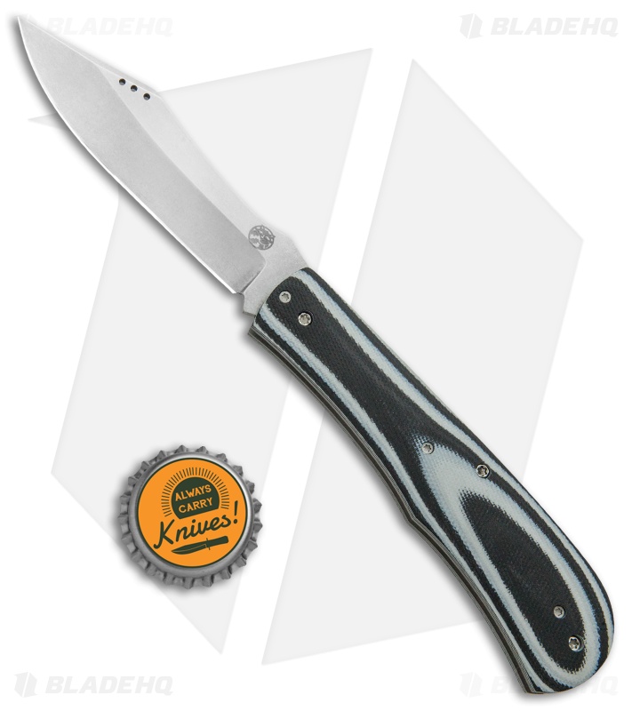 Aaron Frederick / Trash Panda Knives Kit Slip Joint Black/Gray G-10 (3.5" SW)