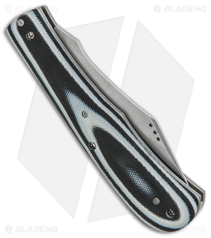 Aaron Frederick / Trash Panda Knives Kit Slip Joint Black/Gray G-10 (3.5" SW)