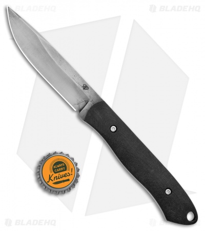 Aaron Frederick Work Horse Fixed Blade Knife Black G-10 (4" 1095)