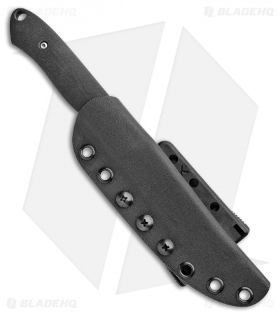 Aaron Frederick Work Horse Fixed Blade Knife Black G-10 (4" 1095)