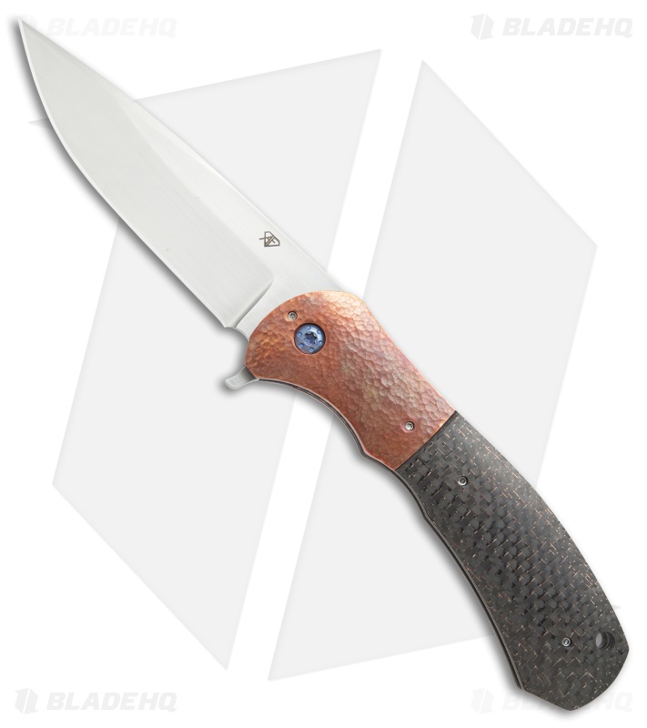 Aaron Fredrick Custom FS-1 Flipper Knife LSCF/Copper (3.9" Satin)