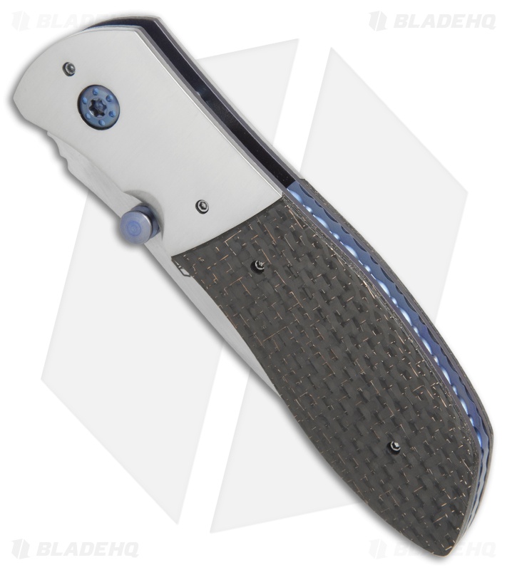 Aaron Fredrick Custom Mathor Liner Lock Knife LSCF/Nickel (3.1" Satin)