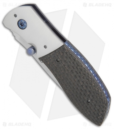 Aaron Fredrick Custom Mathor Liner Lock Knife LSCF/Nickel (3.1" Satin)