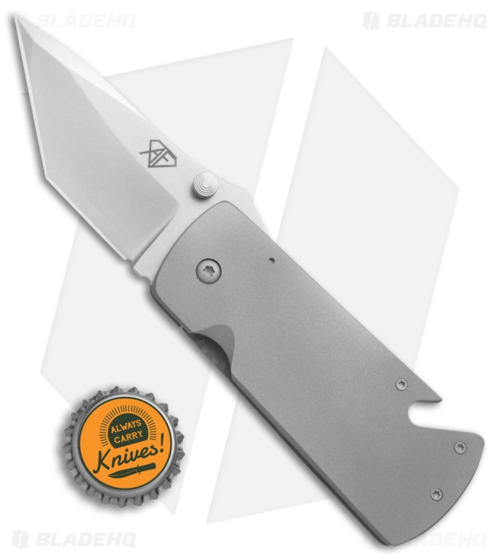 Aaron Fredrick Custom Money Clip Frame Lock Knife Titanium (2.75" Stonewash)