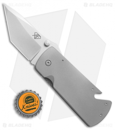 Aaron Fredrick Custom Money Clip Frame Lock Knife Titanium (2.75" Stonewash)
